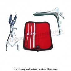 Hegar uterine dilator 3 pieces set,3-4, 5-6, 13-14, mathieu speculum, grave large